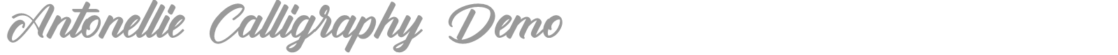 Antonellie Calligraphy font preview